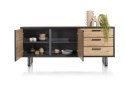 (R) Komoda H&H AVALON/ Avalox 200 cm natural LED VINTAGE OAK