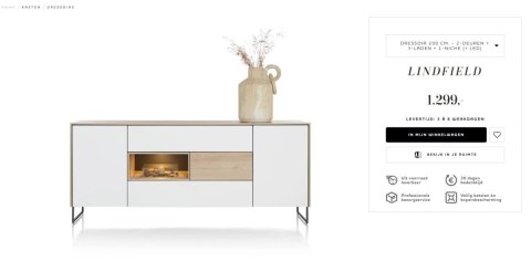 [M, defekt] Komoda 200 cm Xooon Lindfield