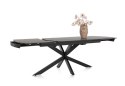 Duży stół rozkładany Pavalon 170-230x100 cm na centralnej nodze, blat Primo Laminato (HPL) antracyt