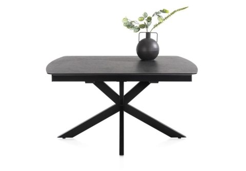 [od ręki] Stół rozkładany Pavalon 140-190x100 cm na centralnej nodze, blat Primo Laminato (HPL) w kolorze antracytowym