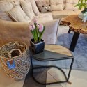 Stolik pomocniczy COCO maison LEAF 57x30 cm - drewniany blat w kształcie liścia