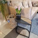 Stolik pomocniczy COCO maison LEAF 57x30 cm - drewniany blat w kształcie liścia