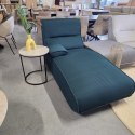 Designerski Stolik Pomocniczy LINA 46 cm - COCO maison | Szarobrązowy Blat z Efektem Marmuru, Czarny Metalowy Stelaż