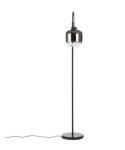 [K] Designerska Lampa Podłogowa ESSEX - COCO maison | Szkło Przydymione (Smoke / Antracyt), Styl Hotel Chique