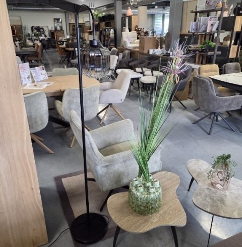 [K] Designerska Lampa Podłogowa ESSEX - COCO maison | Szkło Przydymione (Smoke / Antracyt), Styl Hotel Chique