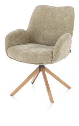 [K, od ręki] Designerski Fotel Jadalniany RILEY - Henders & Hazel | Miedziana Chenille Cadiz, Pocket Springs