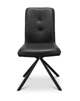 [K, od ręki] Ekskluzywne Krzesło Jadalniane MILVA - Naturalna Skóra Catania, Nowoczesny Design, Wysokie Ergonomiczne Oparcie