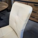 [K, od ręki] Ekskluzywne Krzesło Jadalniane MILVA - Naturalna Skóra Catania, Nowoczesny Design, Wysokie Ergonomiczne Oparcie