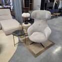 Stolik Pomocniczy RICK 41 cm - COCO maison | Konfiguracja: Blat Szklany (Brąz / Niebieski) | Podstawa Metalowa (Czarny / Złoty)